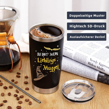 Weihnachts-Thermosflasche 500ml Edelstahl - Geschenk für