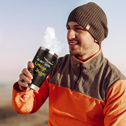 Weihnachts-Thermosflasche 500ml Edelstahl - Geschenk für