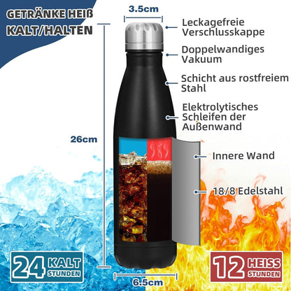 Isolierflasche 500ml für Mann | Valentinstag Geschenk Kollege