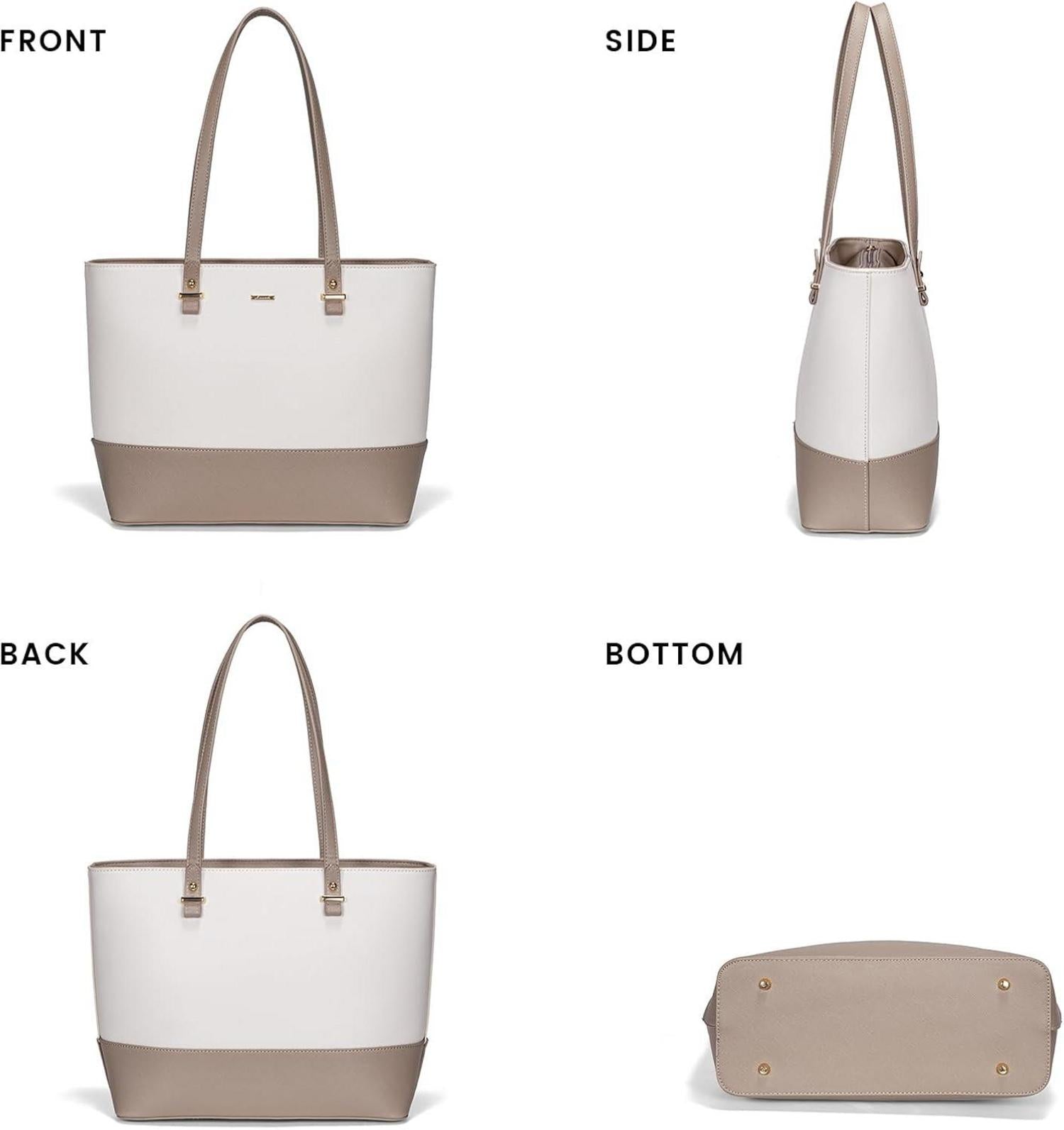 Große Damen Handtasche Schultertasche Set Leder 3-teilig LOVEVOOK