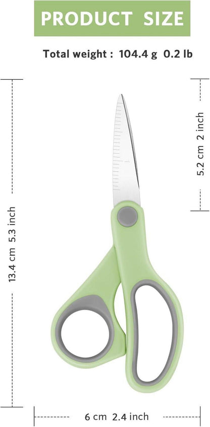5er Pack Schulschere 5 Zoll scharfe Spitze für Kinder Schule