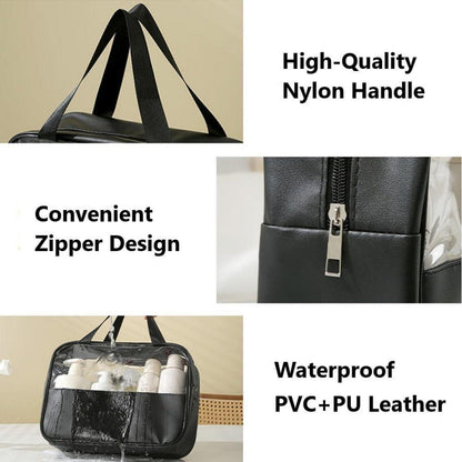 Aucuu Transparente Kulturbeutel Damen Organizer, Reise Kosmetiktasche wasserdicht
