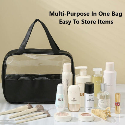 Kosmetiktasche Transparent wasserdicht Organizer Kulturtasche Reise Männer