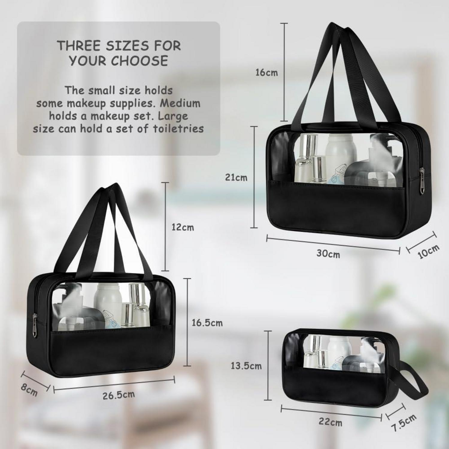Transparente Kulturbeutel Kosmetiktasche Organizer wasserdicht mit
