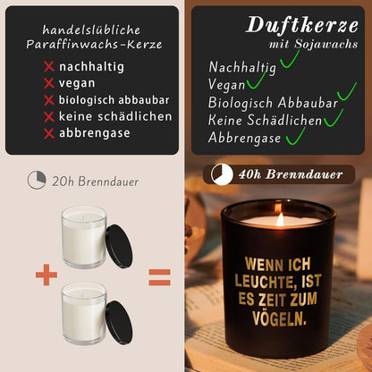 Weihnachtsgeschenk Duftkerze für Männer im Glas