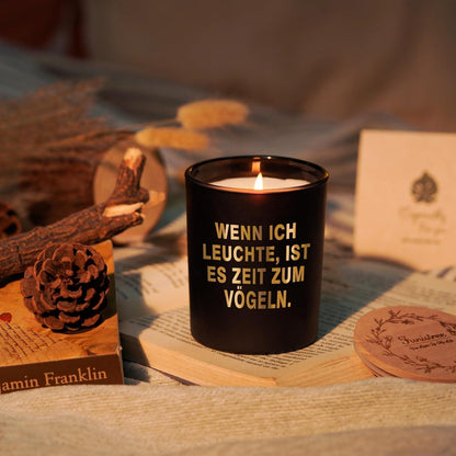 Weihnachtsgeschenk Duftkerze für Männer im Glas