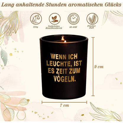 Weihnachtsgeschenk Duftkerze für Männer im Glas