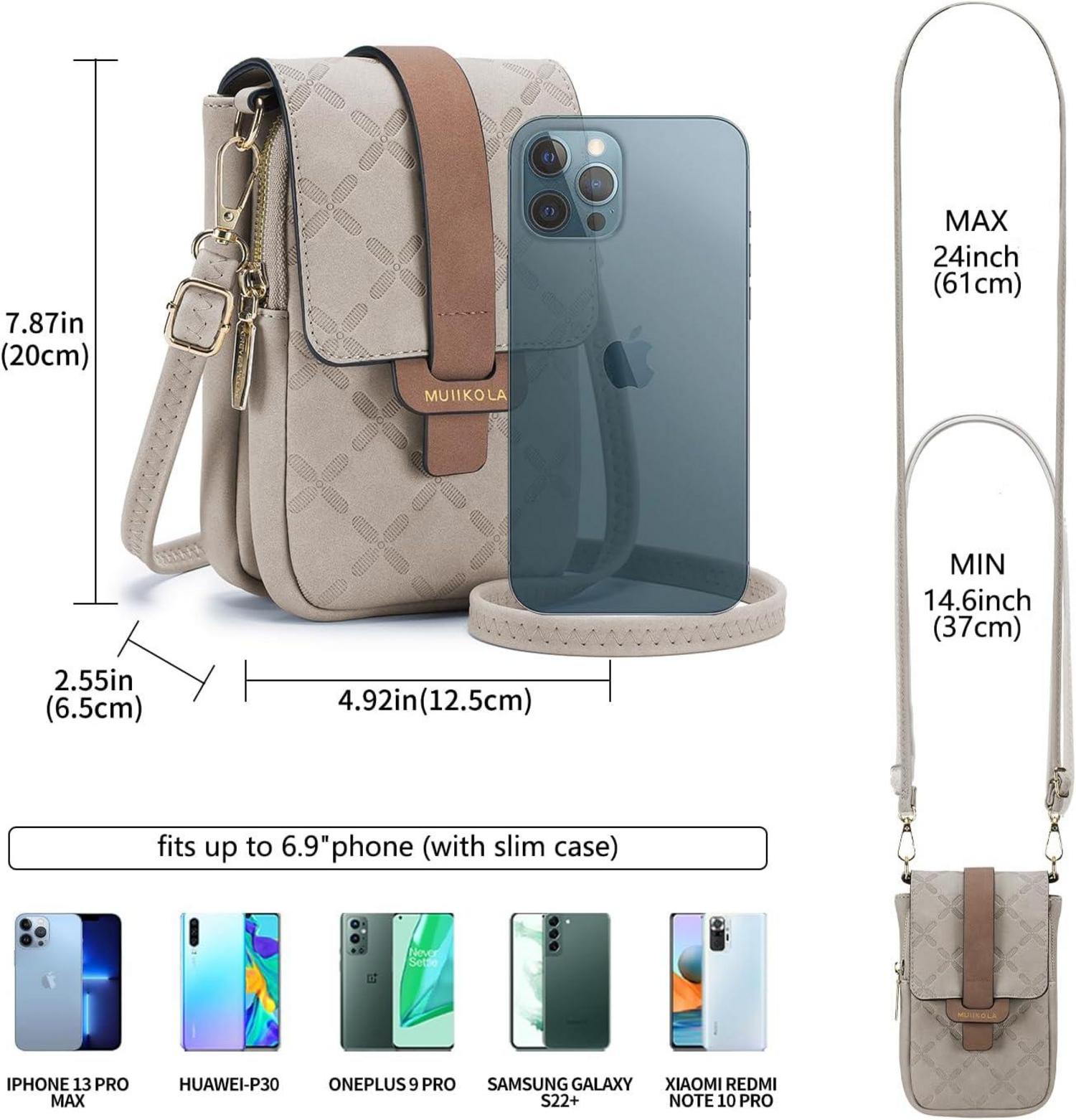 Handytasche RFID-Blockierung große Kapazität Leder Geldbörse