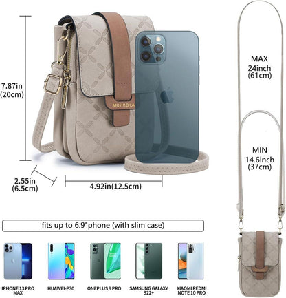 Handytasche RFID-Blockierung große Kapazität Leder Geldbörse
