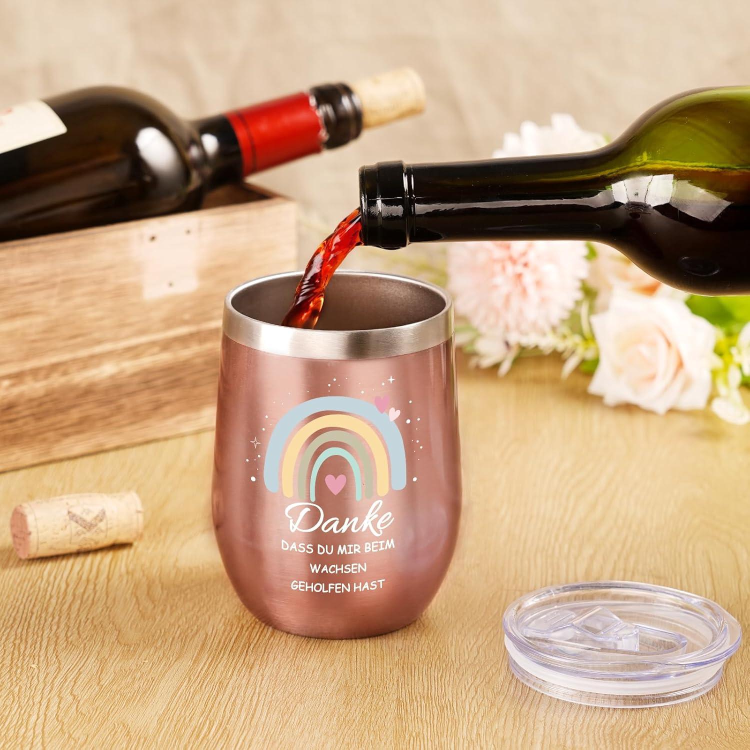 Abschiedsgeschenk Lehrerin 350ml Thermobecher Edelstahl mit Deckel