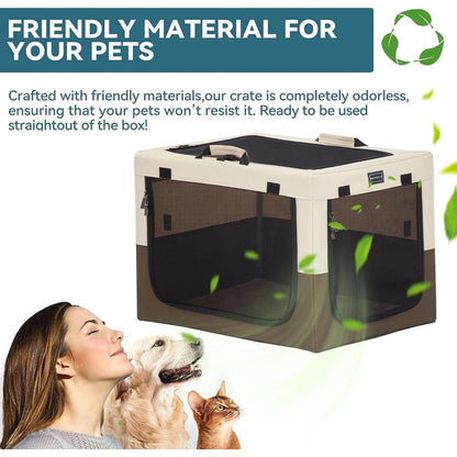 Faltbare Hundebox für Zuhause & Reisen – Komfortabler Kennel