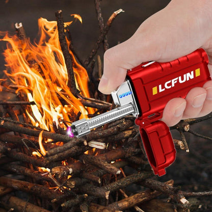 LcFun Elektrisches Feuerzeug USB Wiederaufladbar LED-Batterie-Anzeige Winddicht