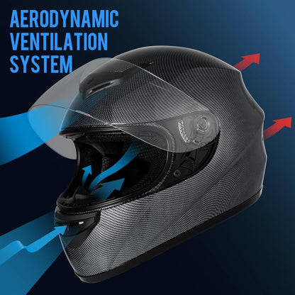 Favoto Integralhelm Motorradhelm ECE Zertifiziert
