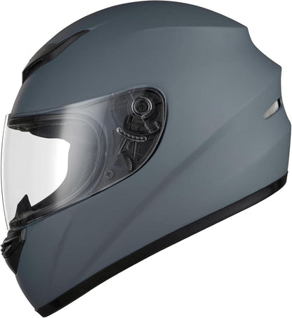 Integralhelm Erwachsene ECE Zertifiziert Atmungsaktiv Grau 57-58cm