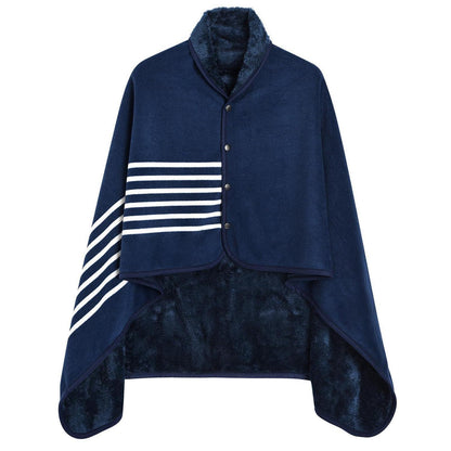 Übergroßer Winter Schal Damen mit Knopf - Warm & Kuschelig