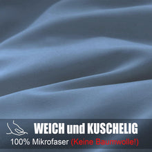 Bettwäsche 200x200 Hellblau Mikrofaser bügelfrei knitterfrei