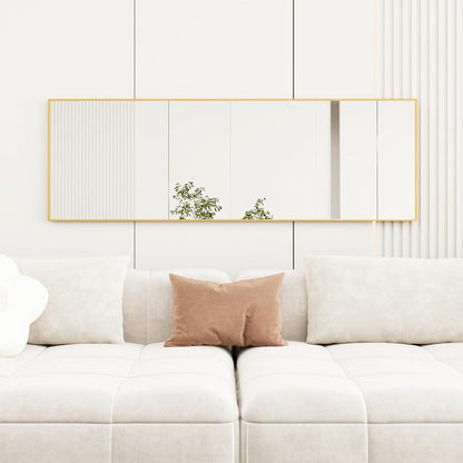 Großer Freistehender Spiegel 150x50cm mit Goldrahmen