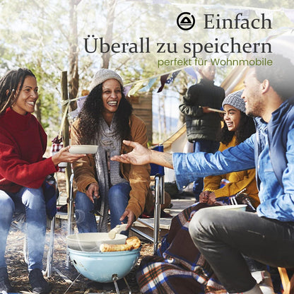 8tlg CAROTE Topf- & Pfannenset abnehmbare Griffe Induktion Ofenfest