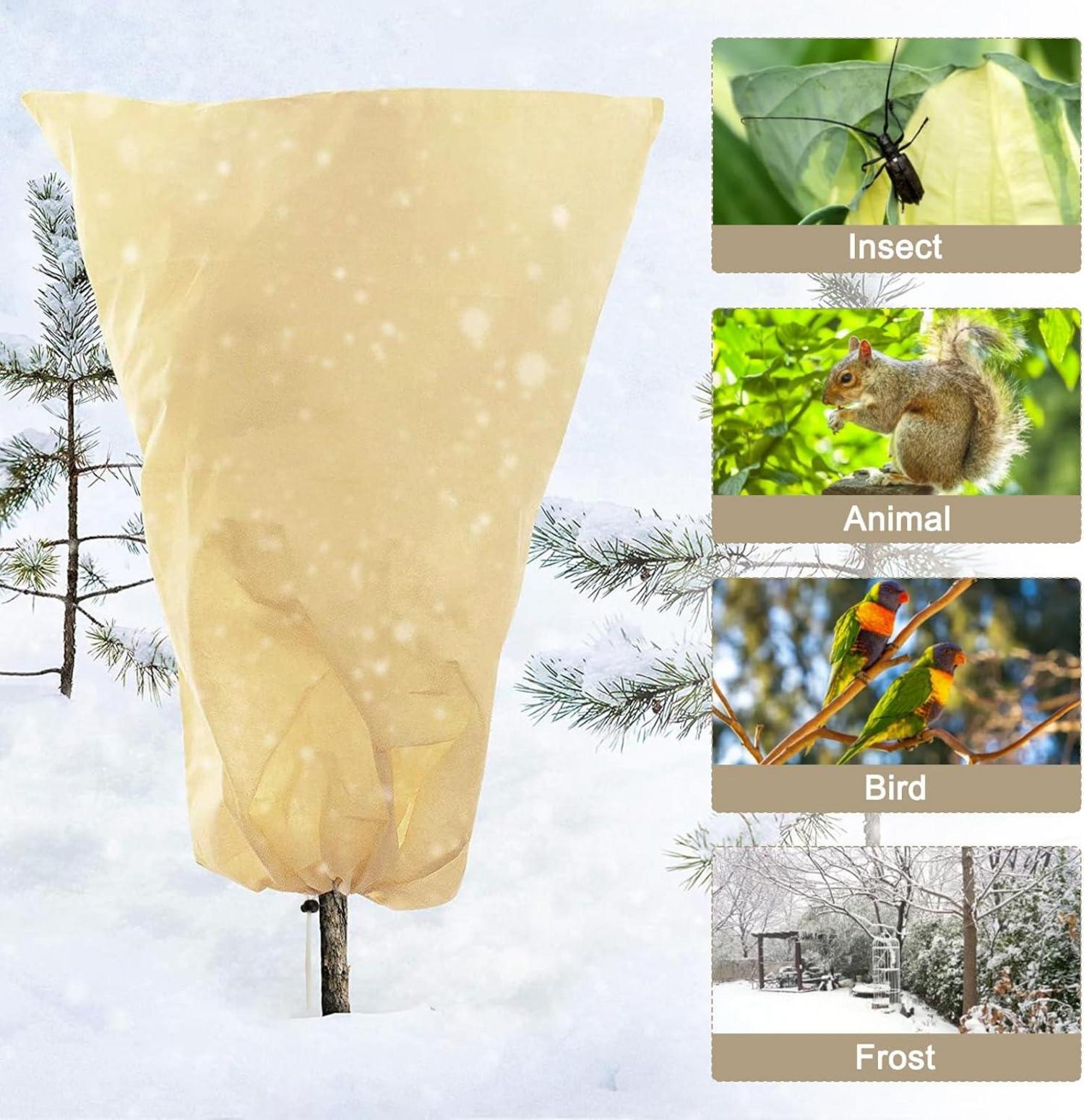 Pflanzenschutz Winter 120x180cm Frostschutz für Pflanzen 80g/㎡ 1pc