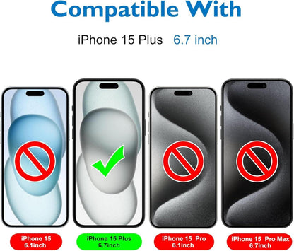 Mothca Matt Panzer Schutz Glas iPhone 15 Plus 6,7 Zoll