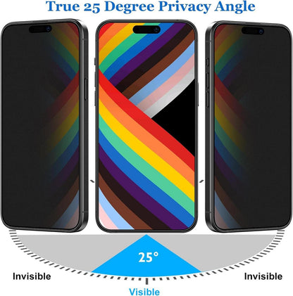 Mothca Matt Privacy Screen Protector iPhone 15 Pro 6,1 Zoll