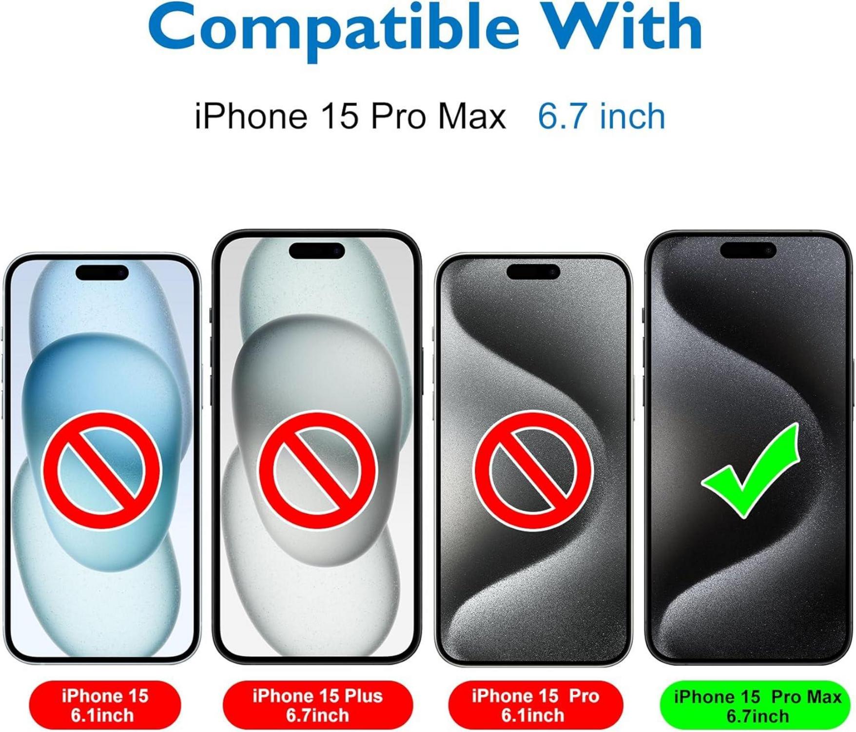 Mothca Matt Panzer Schutz Glas iPhone 15 pro max