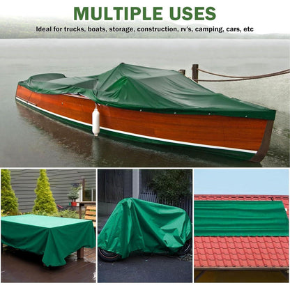 Wasserdichte Abdeckplane 3x3m – 440g/m² PVC Schutzplane Grün