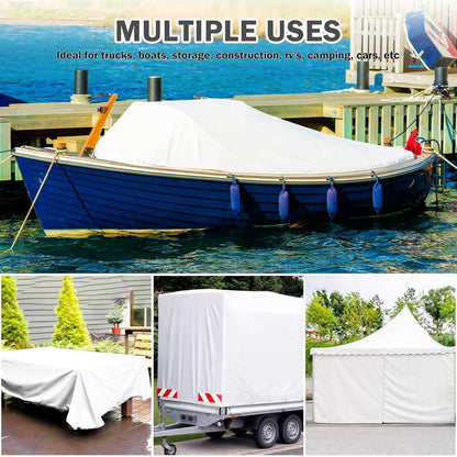 Wasserdichte Abdeckplane 3x3m – 440g/m² PVC Schutzplane