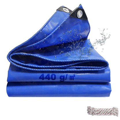 Wasserdichte Abdeckplane 2x3m – 440g/m² PVC Schutzplane Blau