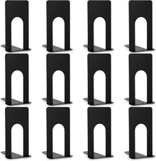 Buchstützen Metall Hochwertiges Bücher Halterung Regal Schwarz 6 Paar
