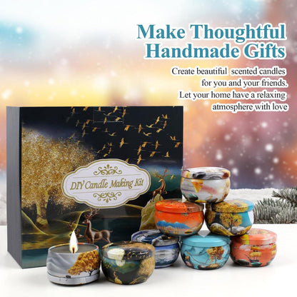 TEPENAR DIY Kerzenherstellung Set Bienenwachs Duftkerzen Geschenke Weihnachten