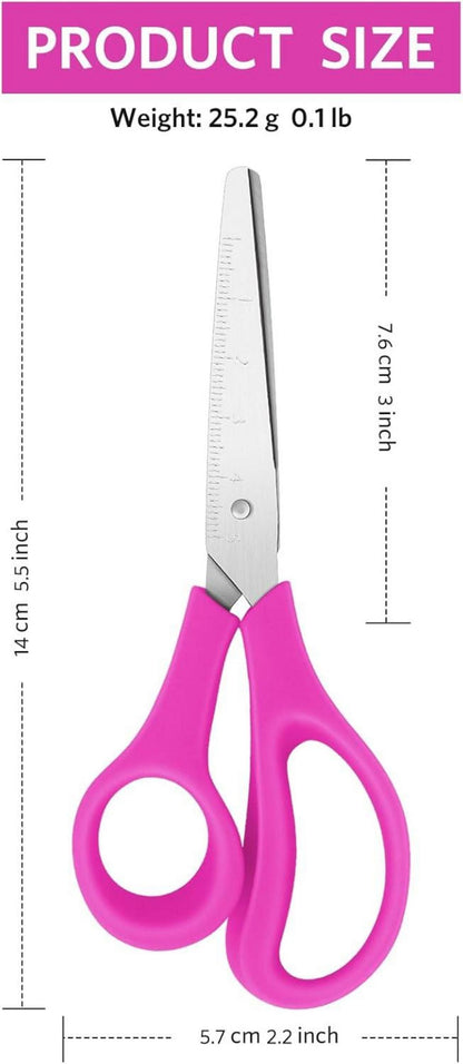 Kinderscheren 12,7 cm 5er Packung weiche Griffe stumpfe Spitze