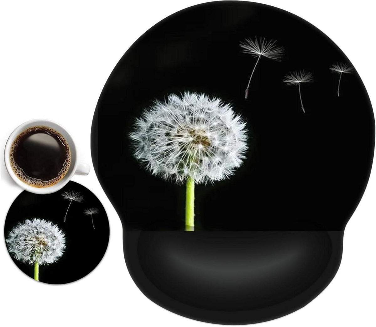 Ergonomisches Mousepad mit Handauflage und Gelkissen - Set mit