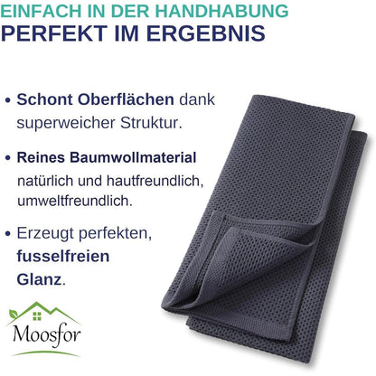 Moosfor Geschirrtücher 100% Baumwolle 6er Set Weich