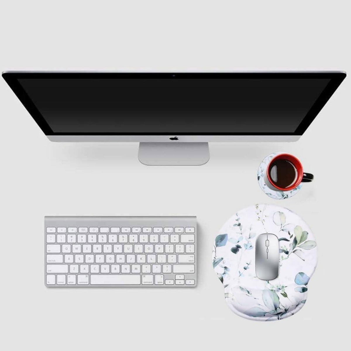 Ergonomisches Mousepad mit Gelkissen und Handauflage für