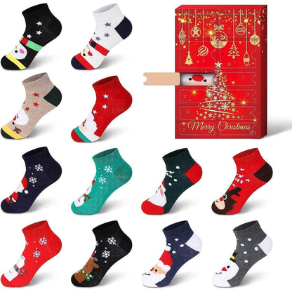 Souarts Damen Adventskalender 2026 Weihnachtssocken 12 Paare