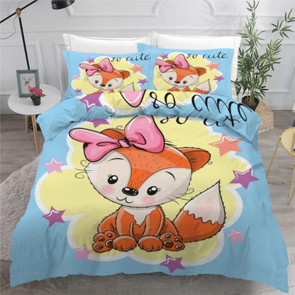 Sternfuchs 3teilig Bettwäsche-Set 220x240 cm Mikrofaser