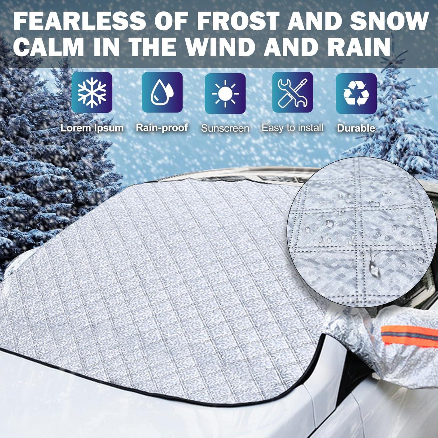 Autoscheibenabdeckung Winter Frontscheibe Magnet Fixierung
