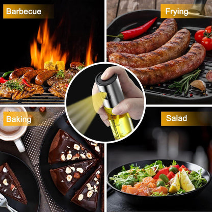 Ölsprüher 2er Set 100ml Glas Zerstäuber für Küche BBQ