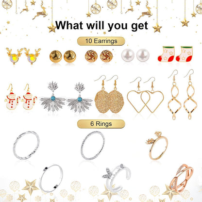 Adventskalender 2026 Frauen Schmuck Weihnachtskalender Damen