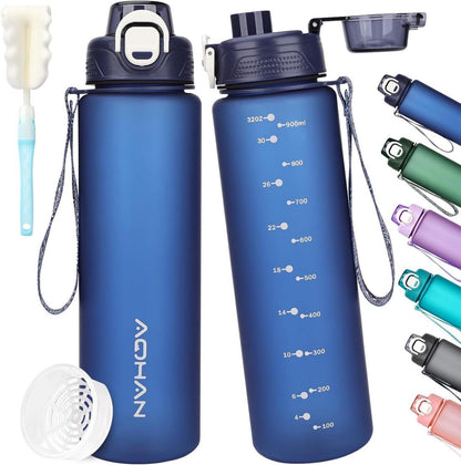 Sport Trinkflasche 1l BPA Frei Auslaufsicher mit Filter