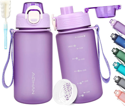 Sport Trinkflasche 600ml BPA Frei Auslaufsicher Grün