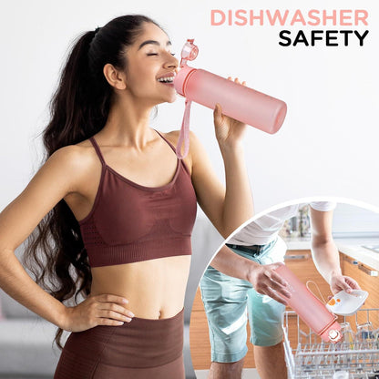 Sport Trinkflasche 600ml BPA Frei Kohlensäure Geeignet Pink