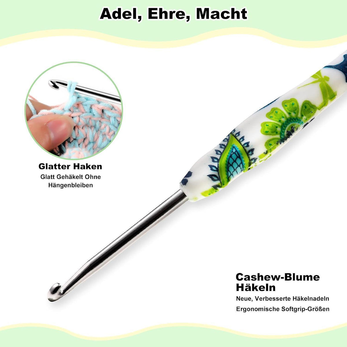 Häkelnadel Set 14 Größen – Ergonomisch & Tragbar