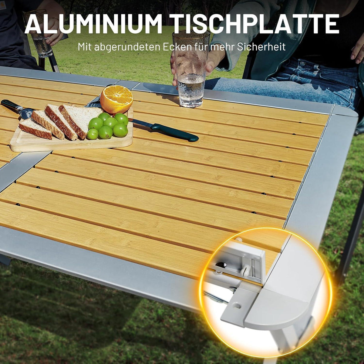 Aluminium Campingtisch klappbar 110x70cm mit Tasche