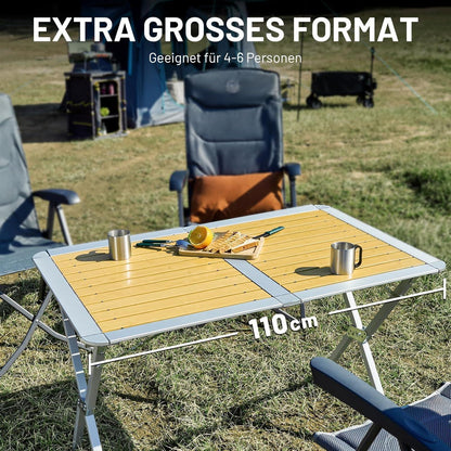 Aluminium Campingtisch klappbar 110x70cm mit Tasche