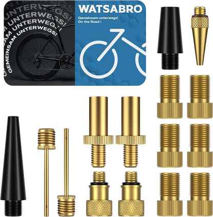 Fahrradventil Adapter Set für Französisch, Auto, Luftpumpe