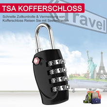 ZHEGE TSA Kofferschloss für Koffer, Rucksack, Fahrradtasche