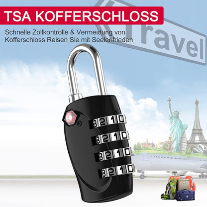 ZHEGE TSA Kofferschloss für Koffer, Rucksack, Fahrradtasche