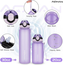 AOHAN Trinkflasche 1L BPA frei, auslaufsicher, mit